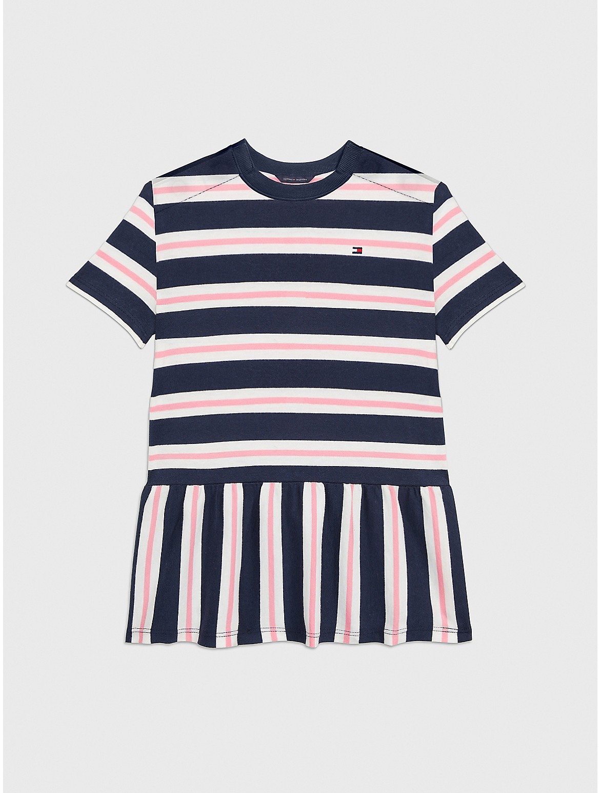 Tommy Hilfiger Girls' Babies' Stripe Knit Dress - Blue - 3-6M