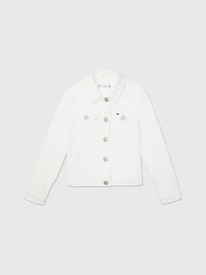 Tommy hilfiger shop white denim jacket