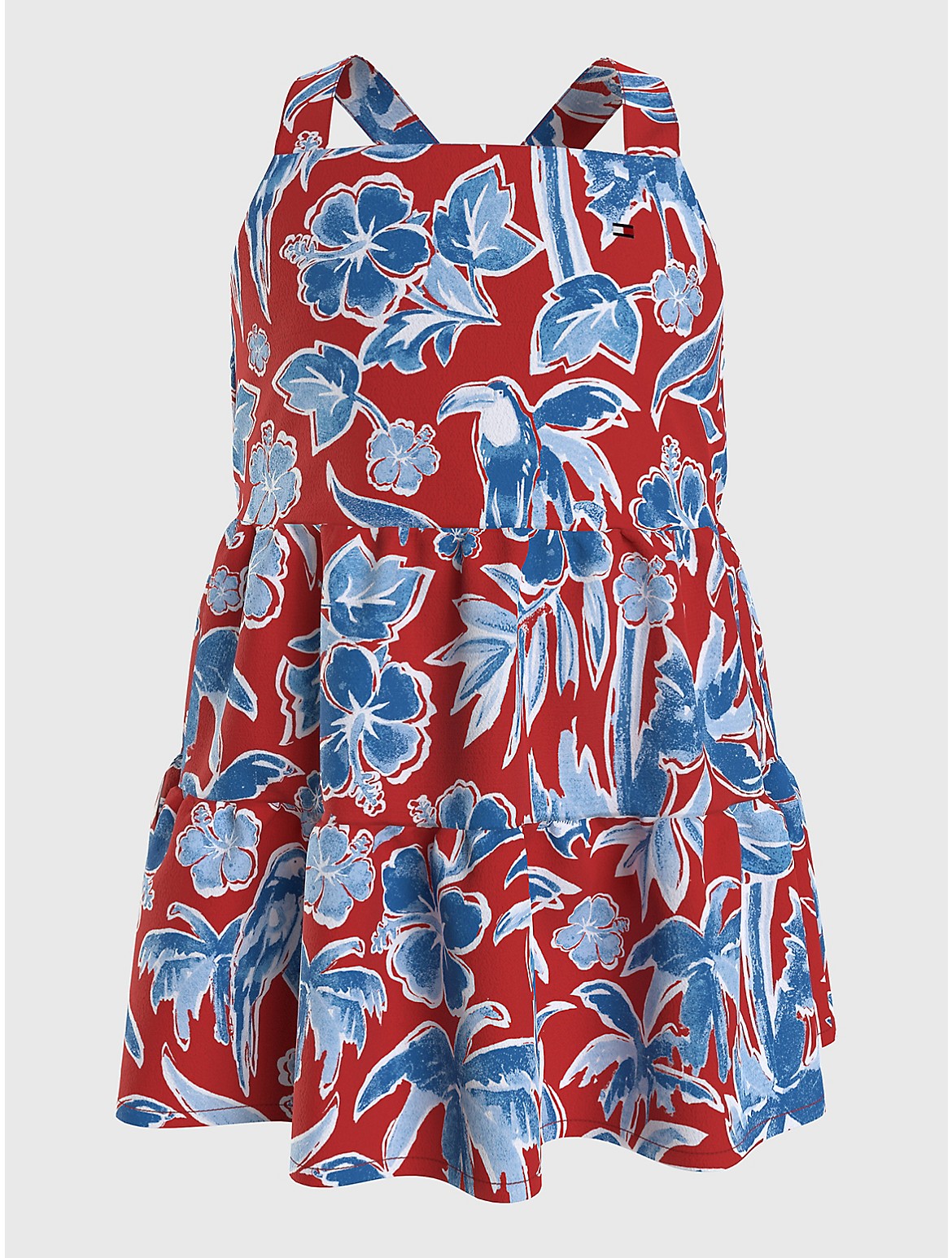 Tommy Hilfiger Girls' Babies' Island Print Dress - Multi - 18M