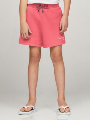 Kids' Knit Logo Sweatshort, Glamour Pink