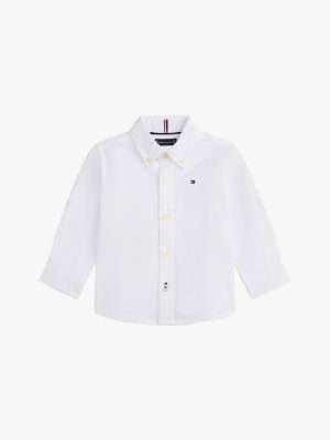 Babies' Stretch Oxford Shirt, Optic White