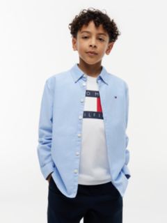 Kids' Stretch Oxford Shirt — Powder Blue 1