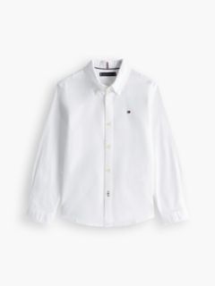 Kids' Stretch Oxford Shirt — Optic White 5