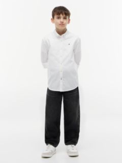 Kids' Stretch Oxford Shirt — Optic White 2
