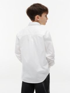 Kids' Stretch Oxford Shirt — Optic White 4
