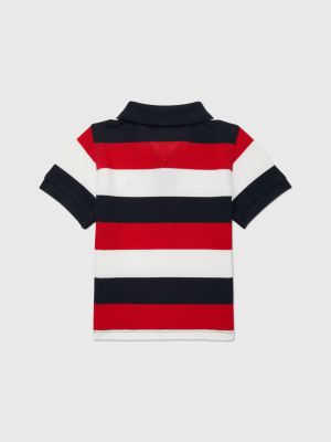 Babies' Stripe Polo, Navy Stripe