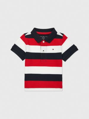 Babies' Stripe Polo, Navy Stripe