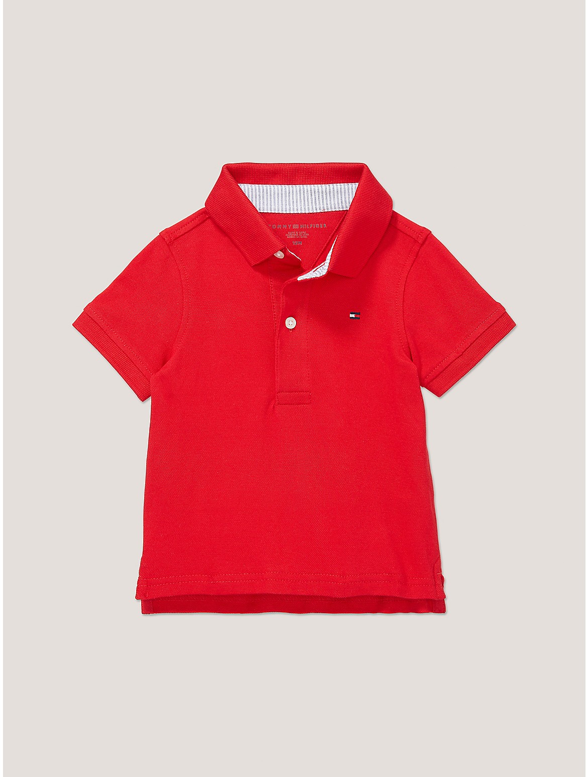 Tommy Hilfiger Boys' Babies' Solid Stretch Polo - Red - 12