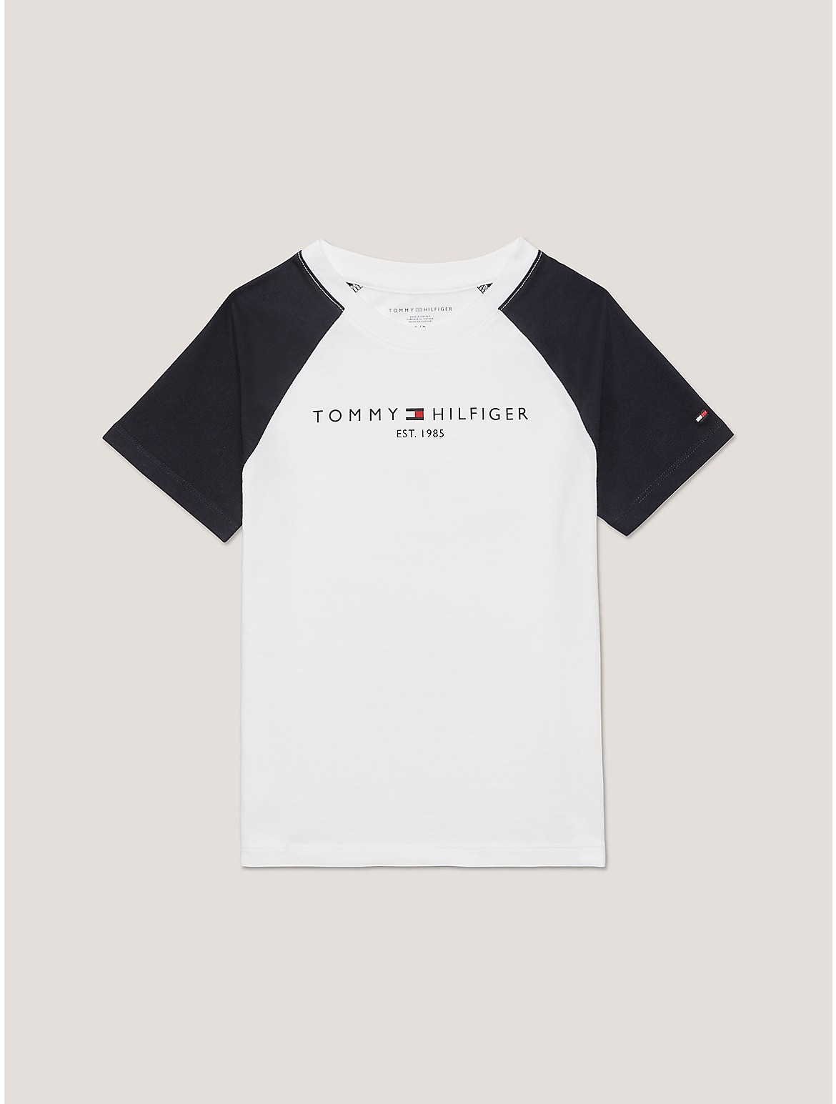 Tommy Hilfiger Boys' Kids' Baseball T-Shirt - White - XS