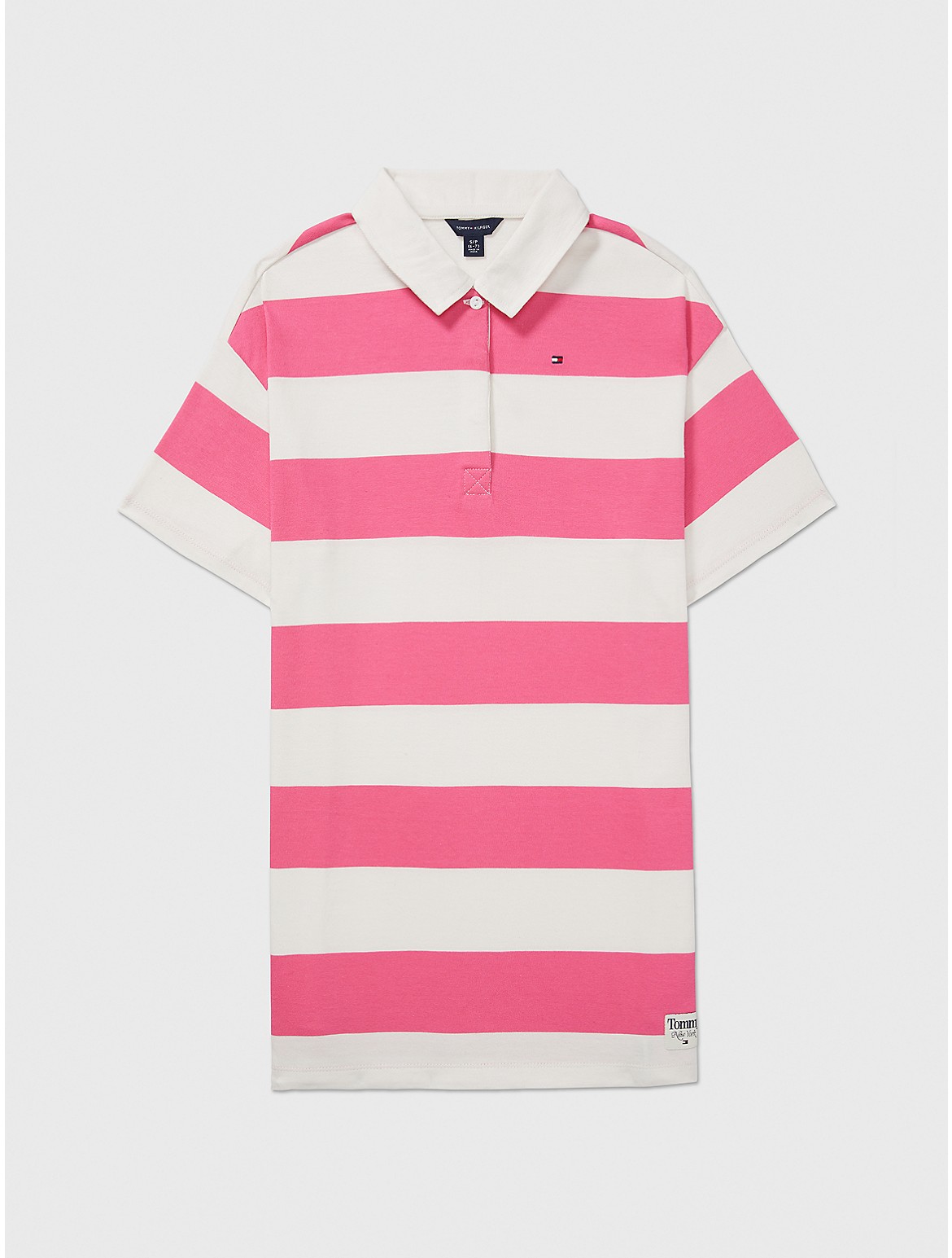 Tommy Hilfiger Girls' Kids' Rugby Stripe Dress - Pink - XXS
