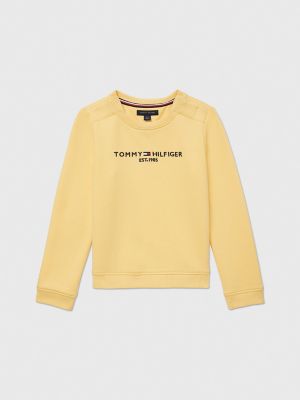 Tommy yellow outlet sweatshirt