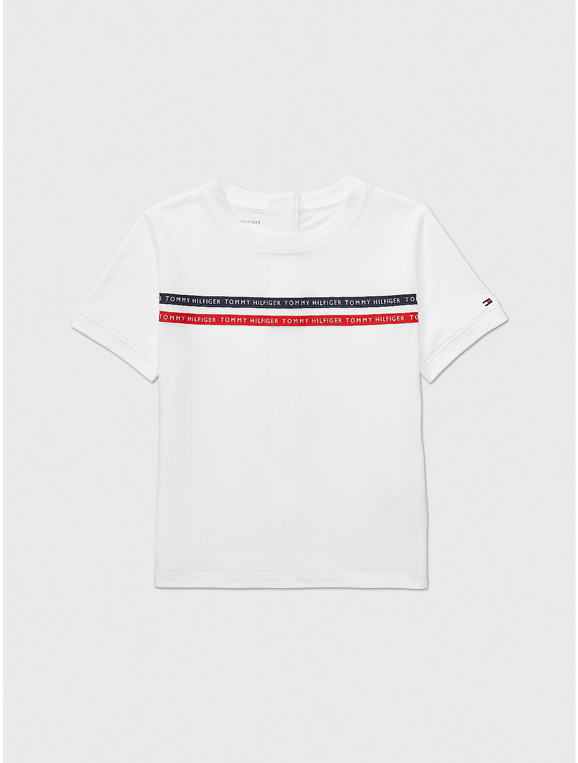 Tommy Hilfiger Boys' Kids' Seated Fit Logo Tape T-Shirt