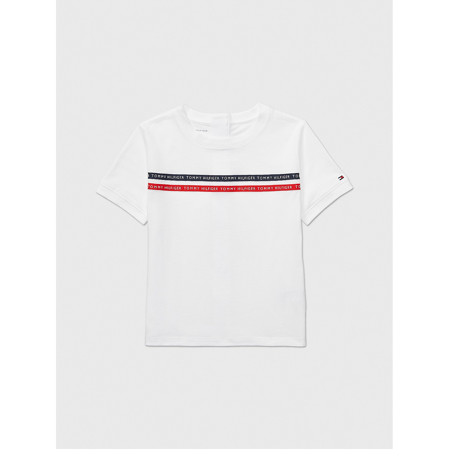 TOMMY HILFIGER Kids Seated Fit Logo Tape T-Shirt