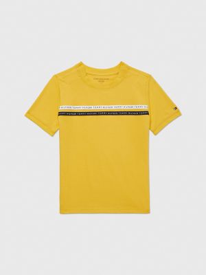 Tommy hilfiger yellow t shirt sale