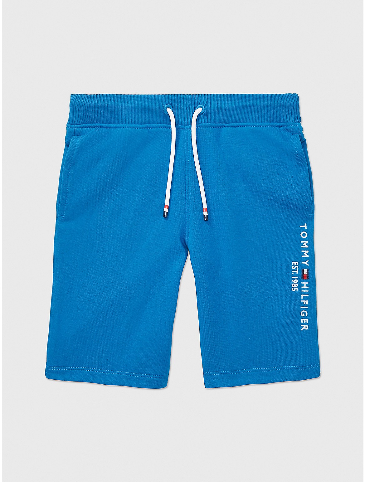 Tommy Hilfiger Boys' Seated Fit Logo Short - Blue - XS