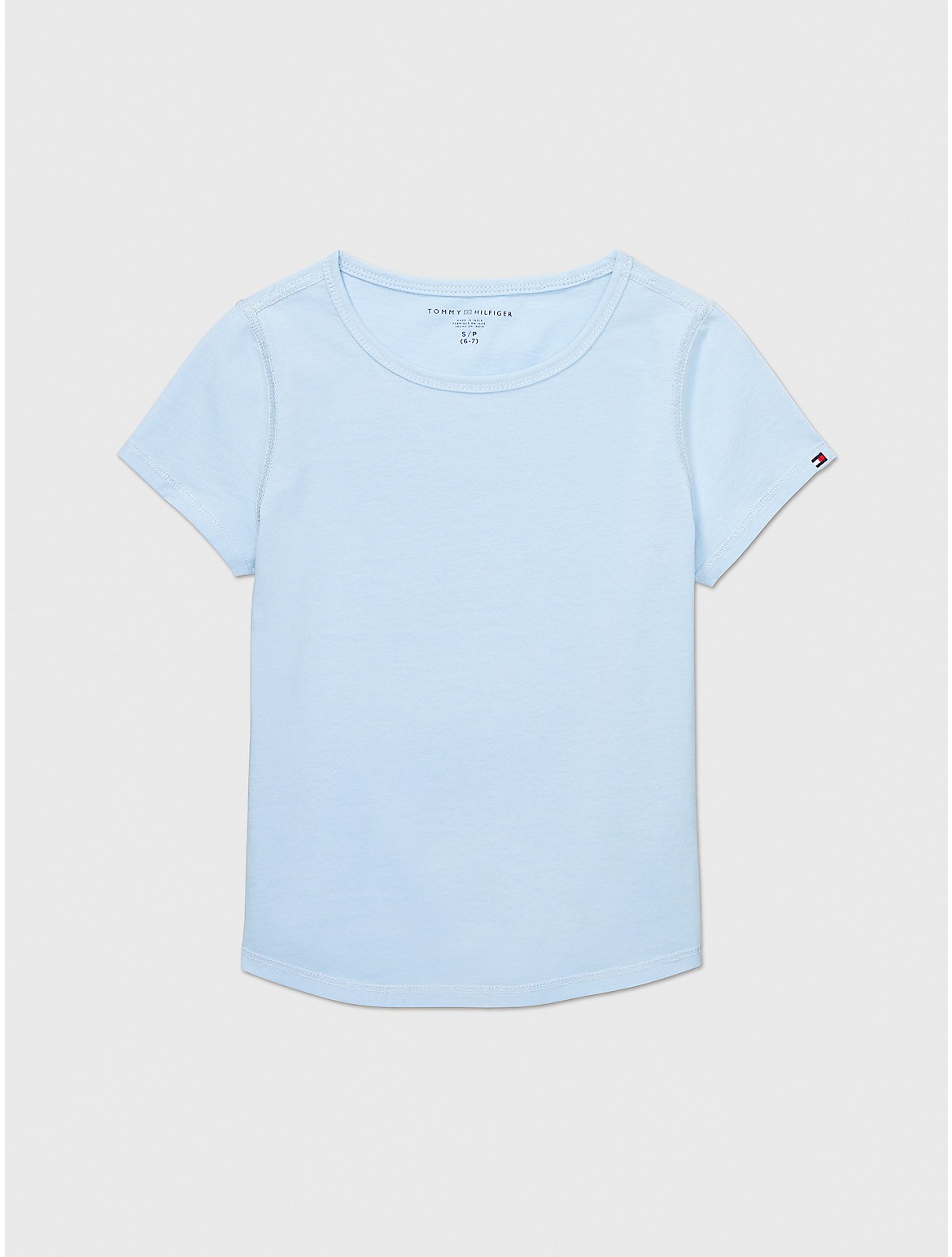 Tommy Hilfiger Girls' Kids' Sensory Solid Knit T-Shirt