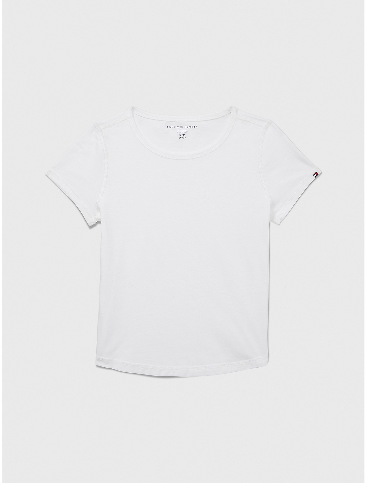 Tommy Hilfiger Girls' Kids' Sensory Solid Knit T-Shirt