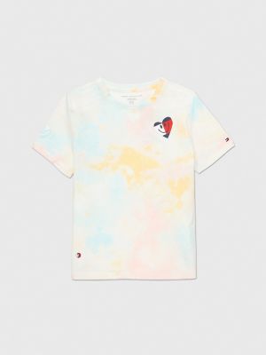 White T-Shirts for Tie Dye for Kids Girls Boys, White Cotton