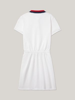 Kids' Classic Polo Dress, Fresh White