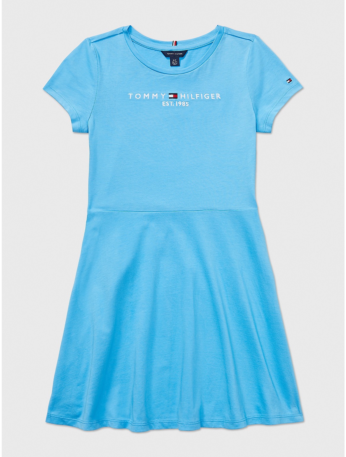 Tommy Hilfiger Girls' Kids' Seated Fit Signature Skater Dress