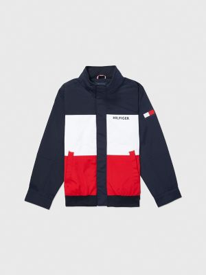 Kids' Colorblock Regatta Windbreaker, Navy