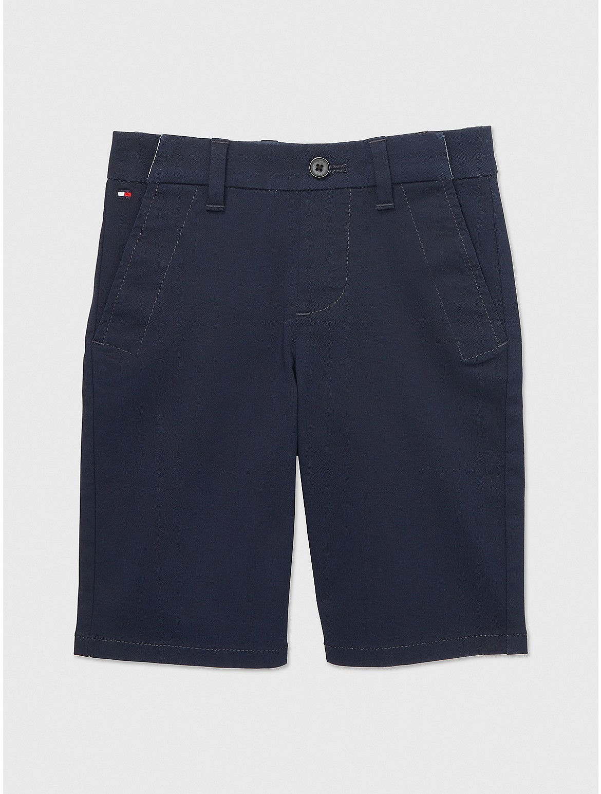 Tommy Hilfiger Boys' Seated Fit Chino Short - Blue - 6