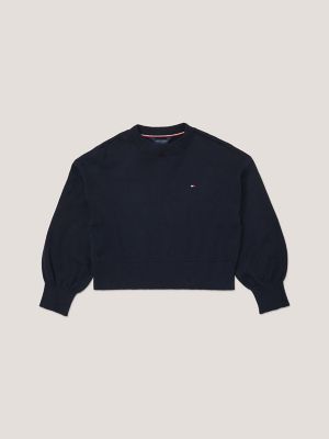 Tommy cropped clearance jumper