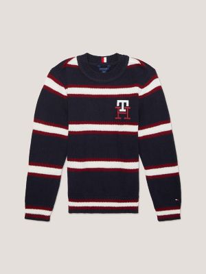 Tommy Hilfiger - Teen Boys Navy Blue Monogram Sweater