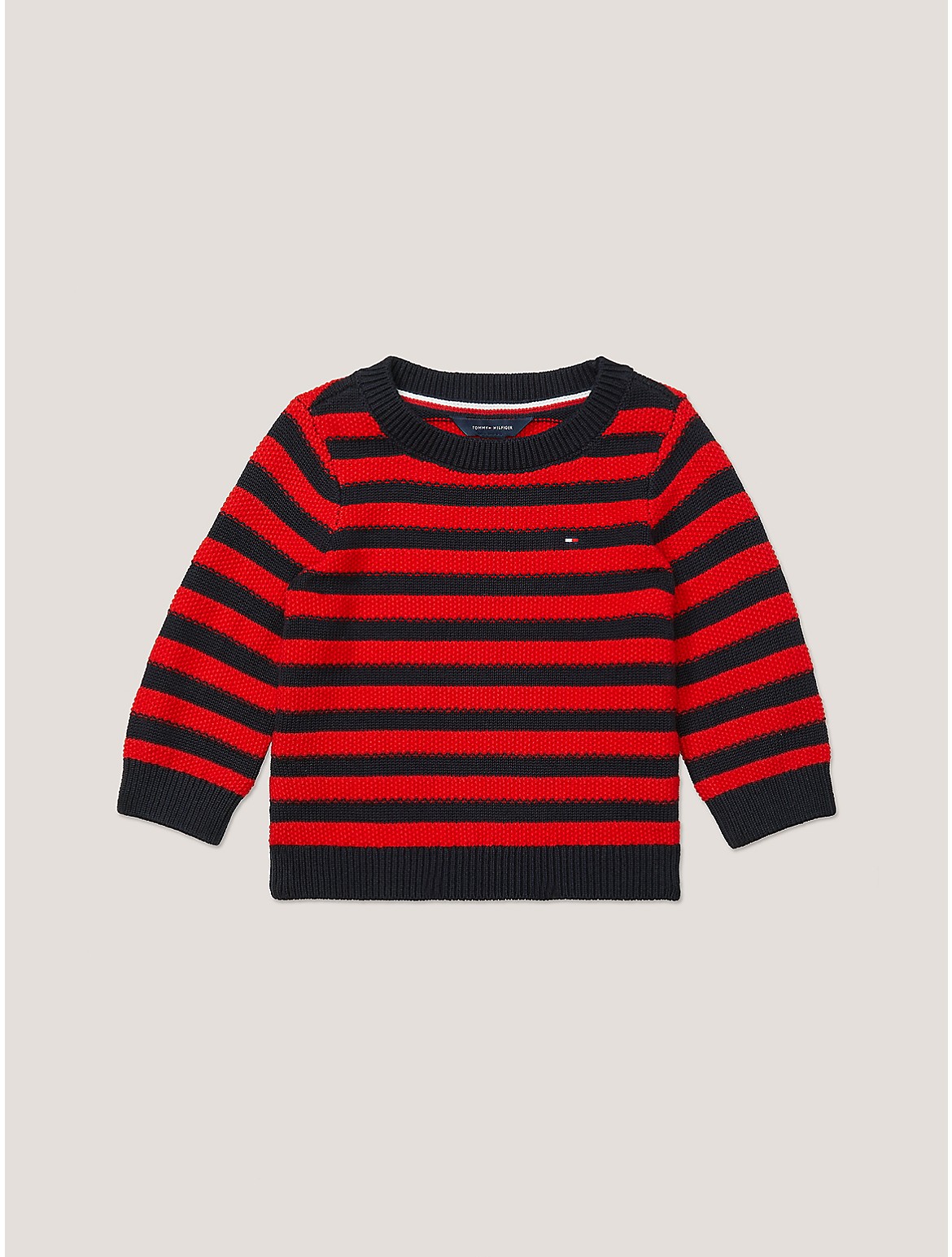 Tommy Hilfiger Boys' Babies' Stripe Sweater - Blue - 12M