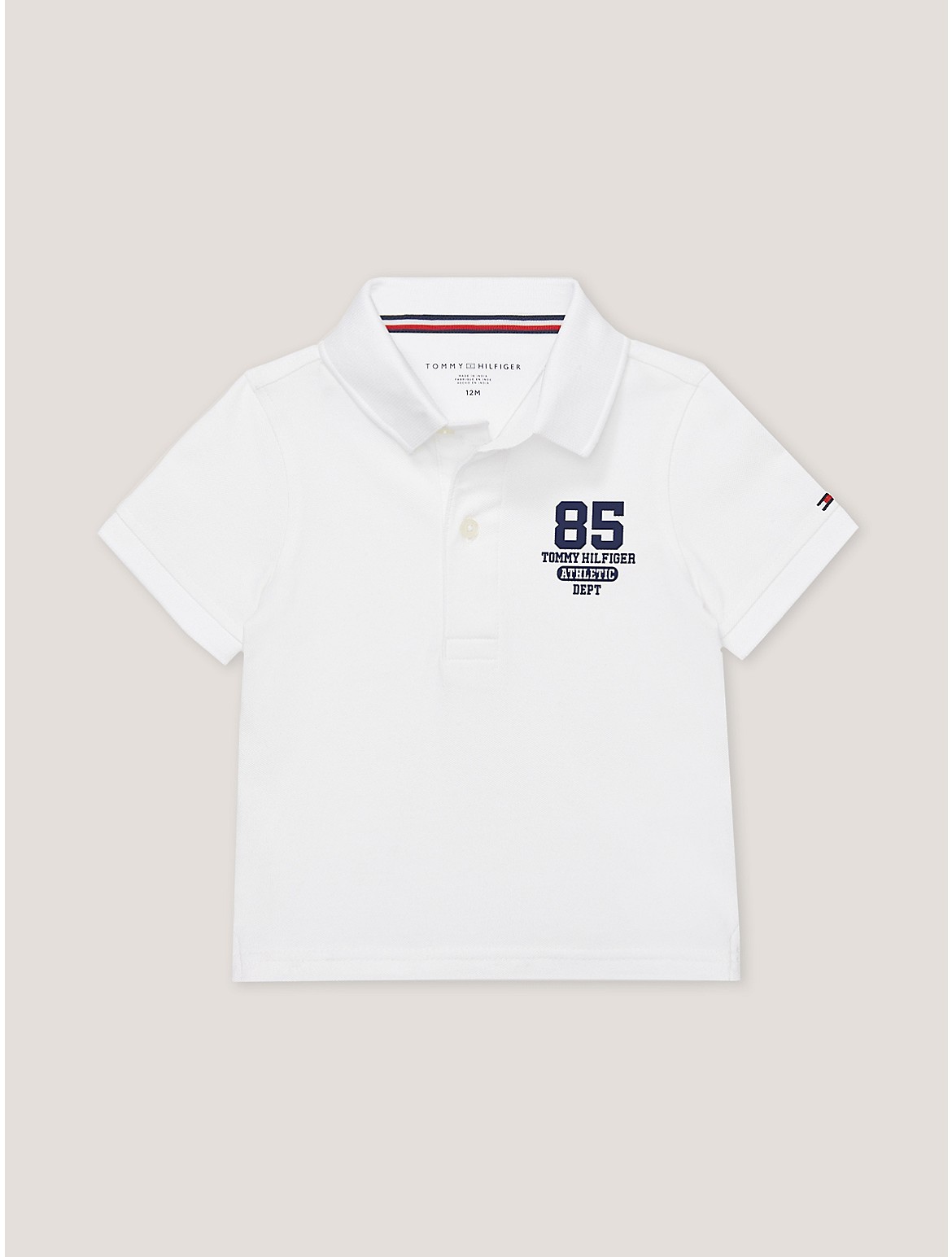 Tommy Hilfiger Boys' Babies' Collegiate Polo - White - 6-9M