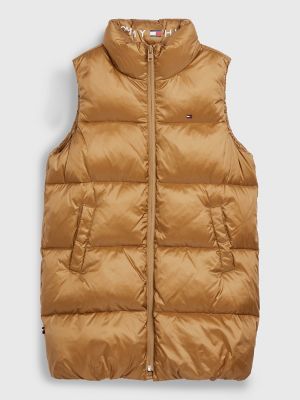 Glossy Sleeveless Puffer Jacket - Ready to Wear