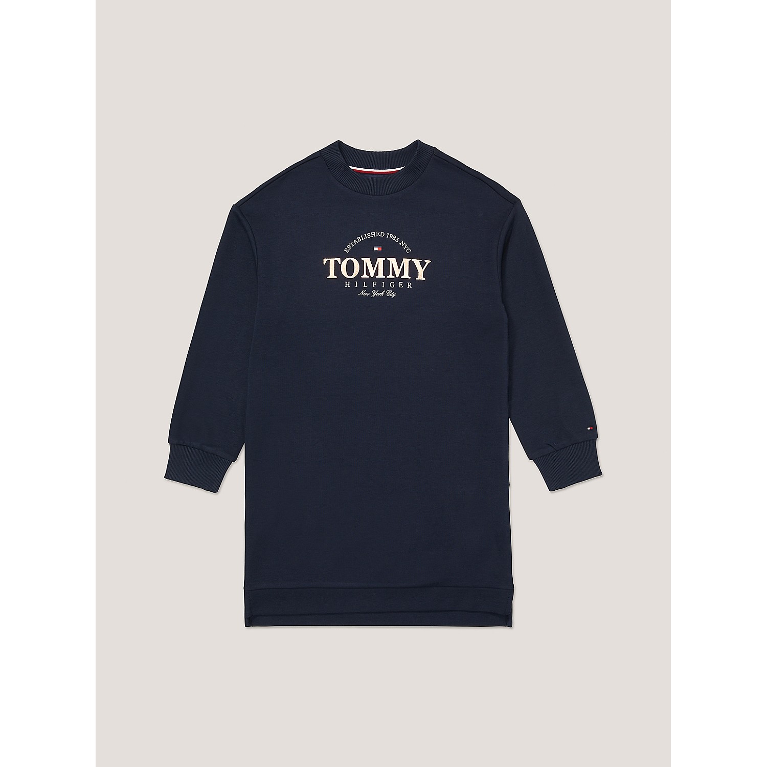 TOMMY HILFIGER Kids Hilfiger NY Logo Sweatshirt Dress
