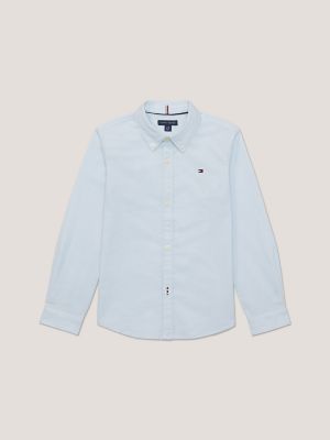 Kids' Stretch Oxford Shirt, Whimsical Blue