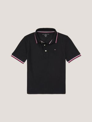 Kids' Tommy Wicking Polo, Black