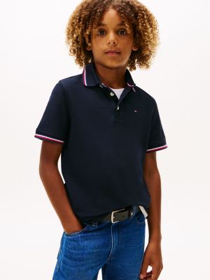 Kids' Tommy Wicking Polo, Navy