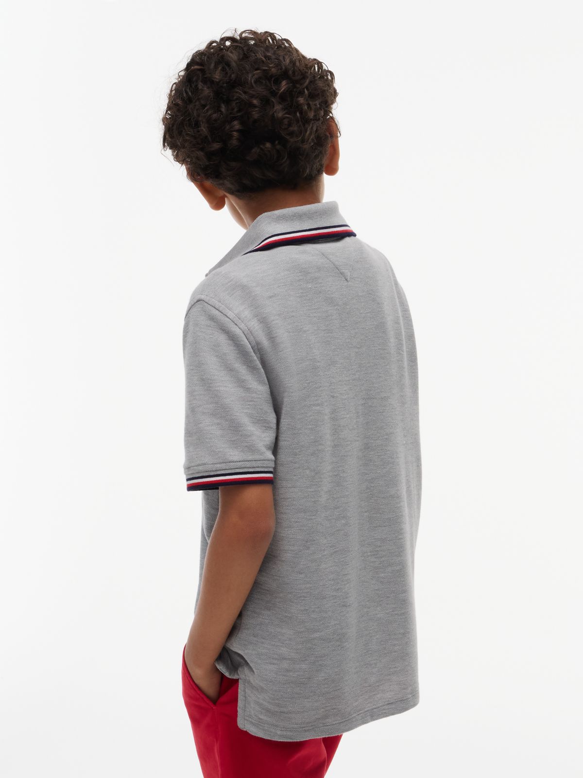 Kids' Tommy Wicking Polo — Grey Heather