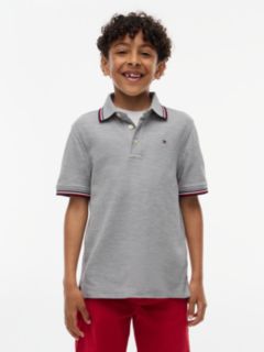Kids' Tommy Wicking Polo — Grey Heather 1