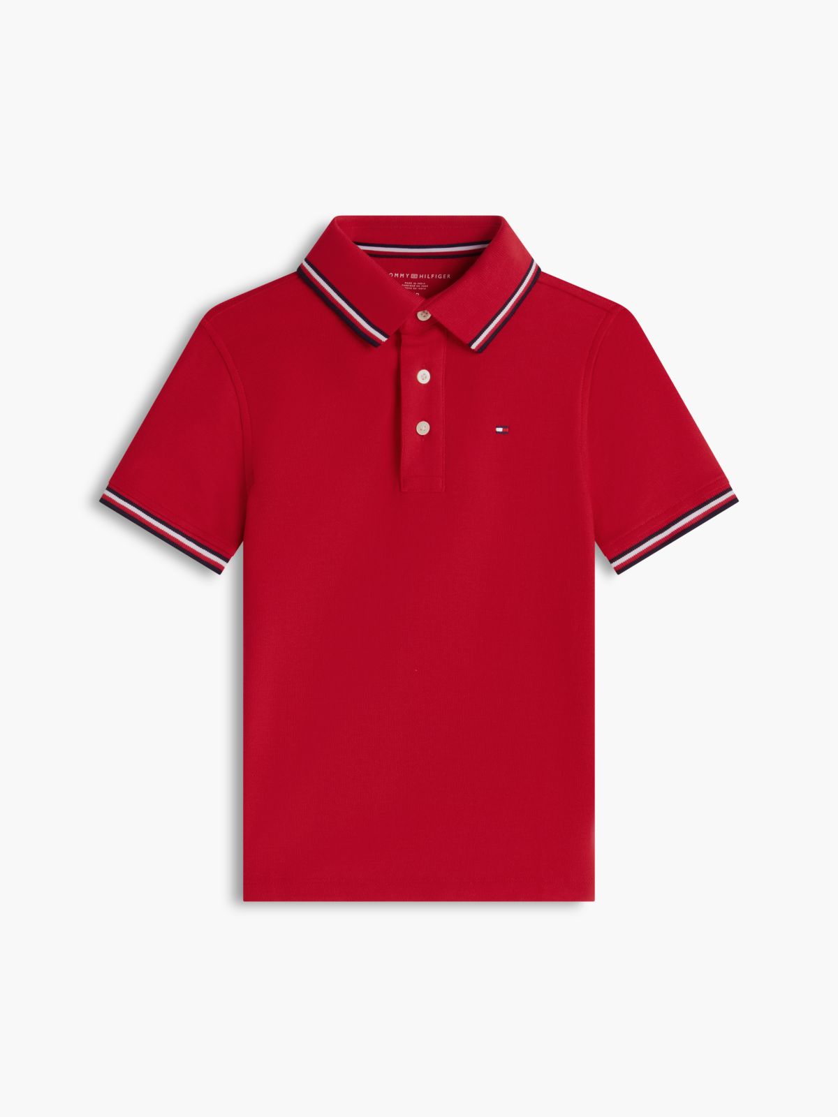 Kids' Tommy Wicking Polo — Primary Red