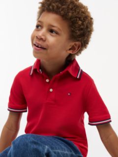 Kids' Tommy Wicking Polo — Primary Red 3