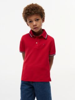 Kids' Tommy Wicking Polo — Primary Red 1