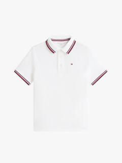 Kids' Tommy Wicking Polo — Fresh White 7