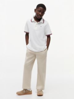 Kids' Tommy Wicking Polo — Fresh White 2