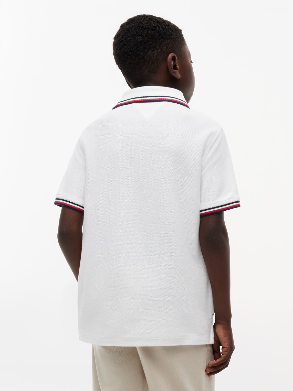 Kids' Tommy Wicking Polo — Fresh White