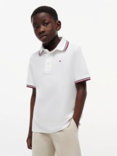 Kids' Tommy Wicking Polo — Fresh White 1