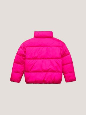 Tommy hilfiger puffer jacket hot sale shiny