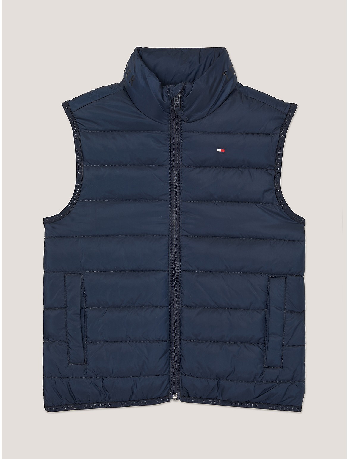 Tommy Hilfiger Boys' Quilted Vest - Blue - XS