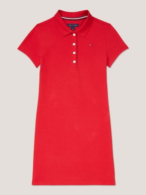 Embroidered Tommy Logo Polo Dress