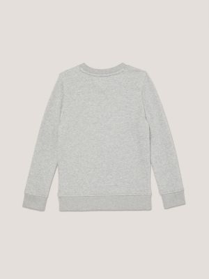Kids' Tommy Logo Sweatshirt, Grey Heather