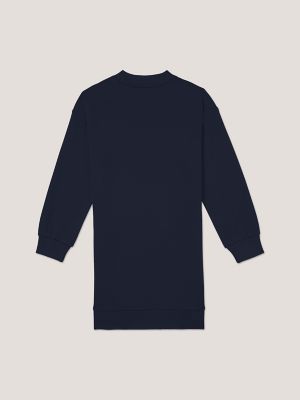 Kids' Tommy Shimmer Sweater Dress, Navy