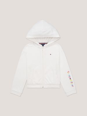 Kids Embroidered Logo Zip Hoodie Tommy Hilfiger USA